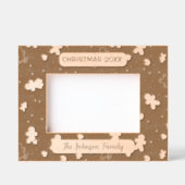 Weihnachts-Gingerbrot Mann Familienname Geätzte Rahmen (Vorderseite)