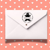 Weihnachts-Gingerbrot Mann Thema Permastempel