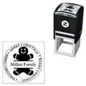 Weihnachts-Gingerbrot Mann Thema Permastempel (Beispiel)