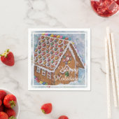 Weihnachts-Gingerbrot-Party Serviette (Beispiel)