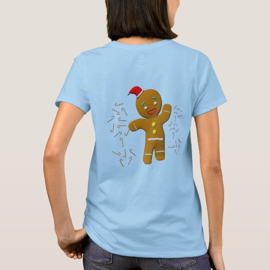 Weihnachts-Gingerbrot T-Shirt (Rückseite)