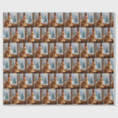 Weihnachts-Gingermaus Geschenkpapier (Flach)