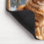 Weihnachts-Gingermieze Mousepad (Ecke)