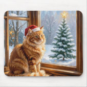 Weihnachts-Gingermieze Mousepad (Vorne)