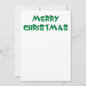 Weihnachts-Giraffe-Grußkarte Mitteilungskarte (Rückseite)