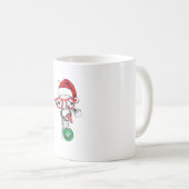 Weihnachts-Giraffe, Niedliche Giraffe Kaffeetasse (VorderseiteRechts)