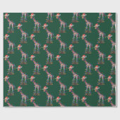 Weihnachts-Giraffe Wrapping Paper Geschenkpapier (Flach)