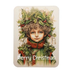 Weihnachts-Girl Custom 8 von 25 Magnet