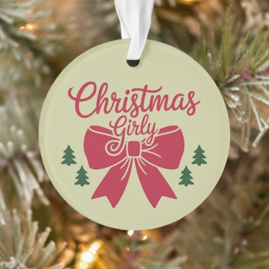 Weihnachts-Girly-Bäume-Ästhetik Ornament (Baum)