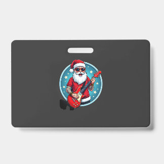 Weihnachts-Gitarrist Rockmusik Weihnachten (2) Ausweis