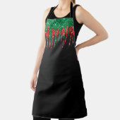 Weihnachts-Glam-Glitzer trinken Schürze (InSitu)