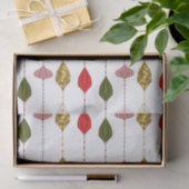 Weihnachts-Glam-Ornamente Monogram-Logo Seidenpapier (Geschenk)