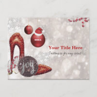 Weihnachts-Glamour-Party Einladung