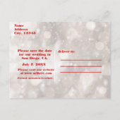 Weihnachts-Glamour-Party Einladung (Rückseite)