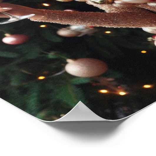 Weihnachts-Glamour Poster (Ecke)