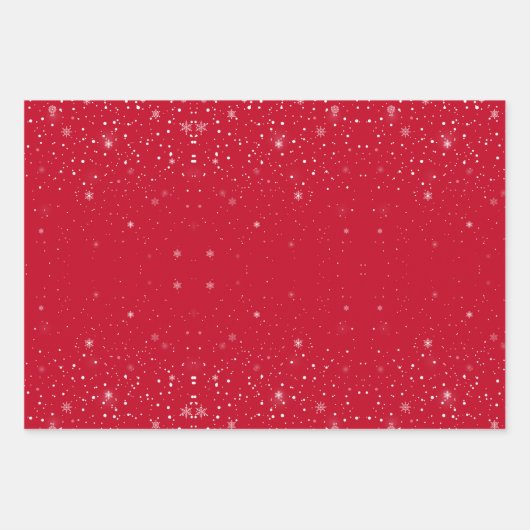 Weihnachts glänzende Sterne WRAPPING PAPER SHEETS Geschenkpapier Set (Vorderseite 3)