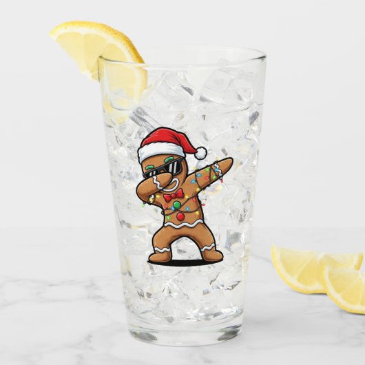 Weihnachts-Glas-Tasse Glas (Vorderseite Ice)
