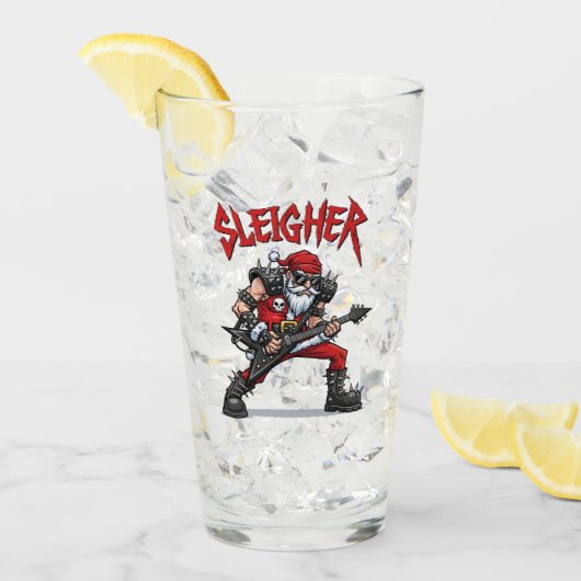 Weihnachts-Glas-Tasse Glas (Vorderseite Ice)