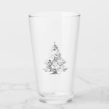 Weihnachts-Glas-Tumbler-Stil und -Design