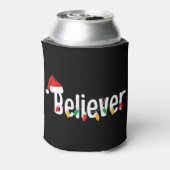 Weihnachts-Glaube | Santa Claus Xmas Lights Dosenkühler (Kanne Rückseite)