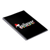 Weihnachts-Glaube | Santa Claus Xmas Lights Notizblock (Rechte Seite)