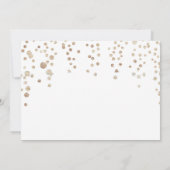 Weihnachts Glitzer Cocktail Party Einladung (Rückseite)