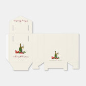 Weihnachts Glitzer Cocktail Party Geschenkschachtel (Ungefaltet)