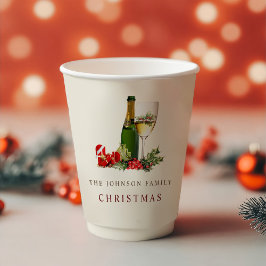 Weihnachts Glitzer Cocktail Party Pappbecher