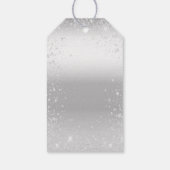 Weihnachts-Glitzer-Firmenlogo Geschenkanhänger (Rückseite)