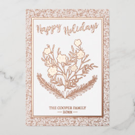 Weihnachts-Glitzer Folien Feiertagskarte