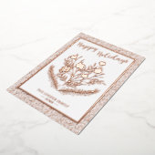 Weihnachts-Glitzer Folien Feiertagskarte (Gedreht)