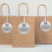 Weihnachts-Glitzer-Glitzern-Firmenlogo Runder Aufkleber