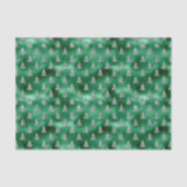 Weihnachts-Glitzer LookGreen Sparkle Trees Seidenpapier (Vorderseite)