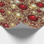 Weihnachts-Glitzer Patter Geschenkpapier (Ecke)