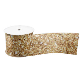 Weihnachts-Glitzer Star Pattern Satin Ribbon Satinband