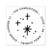 Weihnachts-Glitzern Rücksendeadresse Permastempel (Design)