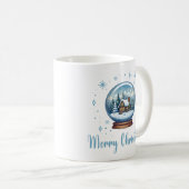 Weihnachts-Globe-Schneezauber Kaffeetasse (VorderseiteRechts)
