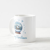 Weihnachts-Globe-Schneezauber Kaffeetasse (Vorderseite Links)