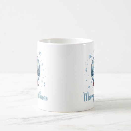 Weihnachts-Globe-Schneezauber Kaffeetasse (Mittel)