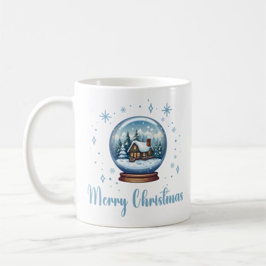 Weihnachts-Globe-Schneezauber Kaffeetasse (Links)