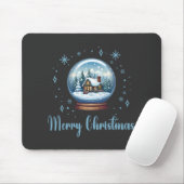Weihnachts-Globe-Schneezauber Mousepad (Mit Mouse)