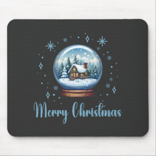 Weihnachts-Globe-Schneezauber Mousepad