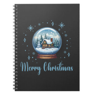 Weihnachts-Globe-Schneezauber Notizblock