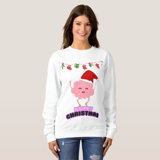 Weihnachts-Glück Sweatshirt (Vorne ganz)