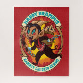 Weihnachts-glücklich Krampus Naughty Children Vors Puzzle (Vertikal)