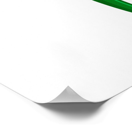 Weihnachts-glücklicher Elf mit Geschenk Muster Poster (Ecke)