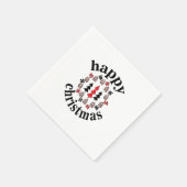 Weihnachts-glückliches Weihnachtsfest - Party Serviette (Ecke)