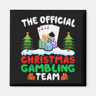 Weihnachts-Glücksspiel-Team - Lustiges Glücksspiel Magnet