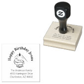 Weihnachts-Glückwunsch Geburtstag Jesus in Gefahr Gummistempel (Stempel)