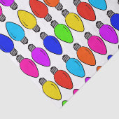 Weihnachts-Glühbirnen Muster Seidenpapier (Ausschnitt)